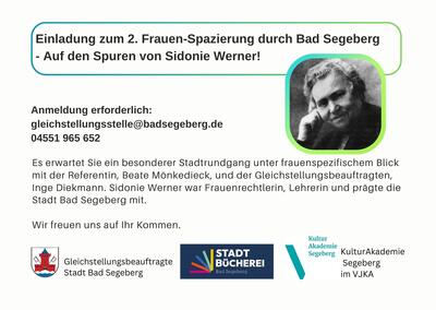 Frauen-Spaziergang - Auf den Spuren von Sidonie Werner